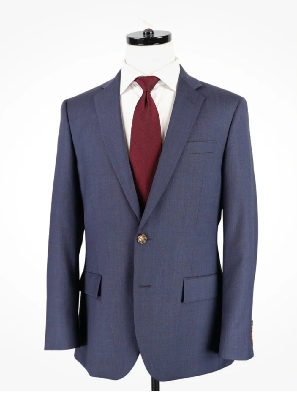 J. Crew Thompson Suit Jacket Blazer 38R Navy Blue Wool 2-Button Sport Coat $398